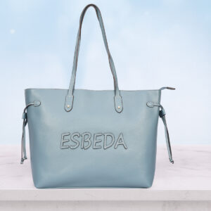 ESBEDA Blue Color Side Knot Signature Tote Handbag For Womens