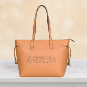 ESBEDA Tan Color Side Knot Signature Tote Handbag For Womens