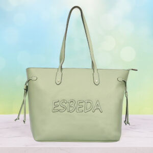 ESBEDA Green Color Side Knot Signature Tote Handbag For Womens