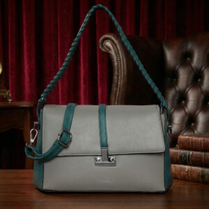 ESBEDA Grey colour Verona Structured Handbag for womens