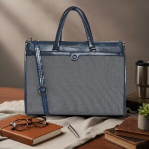 ESBEDA Navy Blue colour Verda Structured Handbag for womens