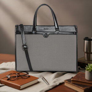 ESBEDABlack colour Verda Structured Handbag for womens