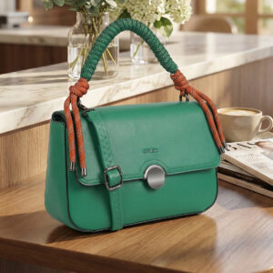 ESBEDA Green colour Metroknot Handbag for womens