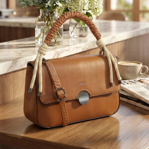 ESBEDA Tan colour Metroknot Handbag for womens