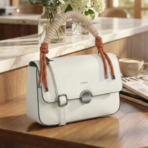 ESBEDA Off White colour Metroknot Handbag for womens