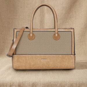 ESBEDA Beige colour primecarry Handbag for womens