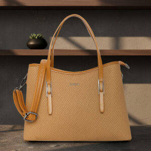 ESBEDA Tan Color Elite structured Handbag for womens