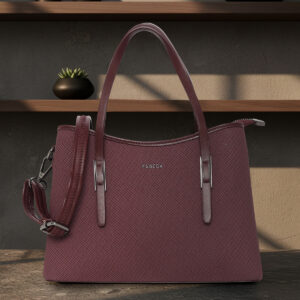 ESBEDA Burgundy Color Elite structured Handbag for womens