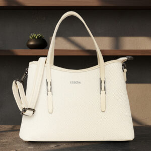 ESBEDA Cream Color Elite structured Handbag for womens