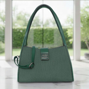 ESBEDA Green Color signature Hardware Handbag for womens