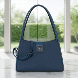 ESBEDA Blue Color Signature Hardware Handbag for womens