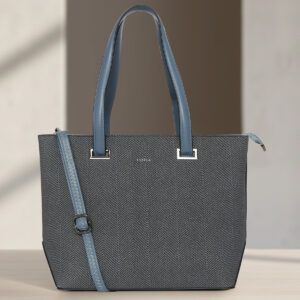 ESBEDA Blue Color Structured Flex Tote Handbag For Women
