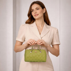 ESBEDA Limegreen Color Classic Quilted Chic Sling for women