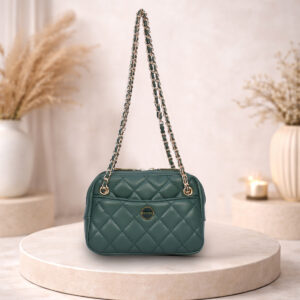 ESBEDA Green Color QuiltCharm Mini Sling Bag for women