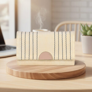 ESBEDA Whitegold Color Monarch Wallet For Womens