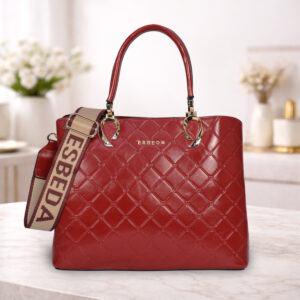 ESBEDA Blood Red  Color Elara Structured Handbag For Womens