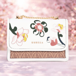 ESBEDA White Color Florian Blossom Slingbag For Womens