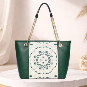 ESBEDA Green Color Serene Mandala Handbag For Womes