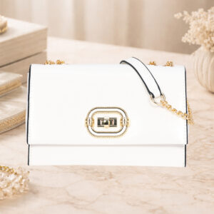 ESBEDA White Color Soft Glam Handbag For Womens